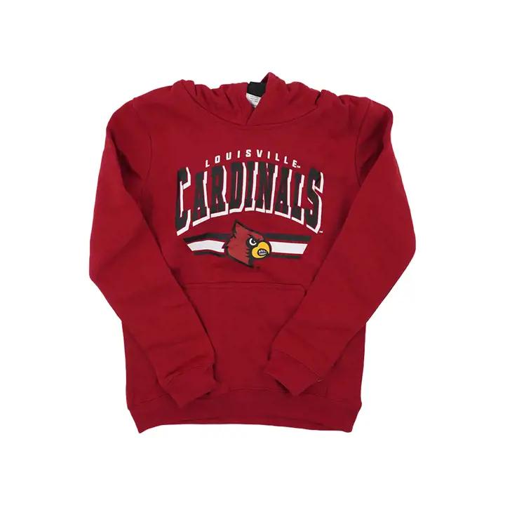 Sweat à capuche polaire pour jeune enfant Louisville Cardinals NCAA 21 rouge