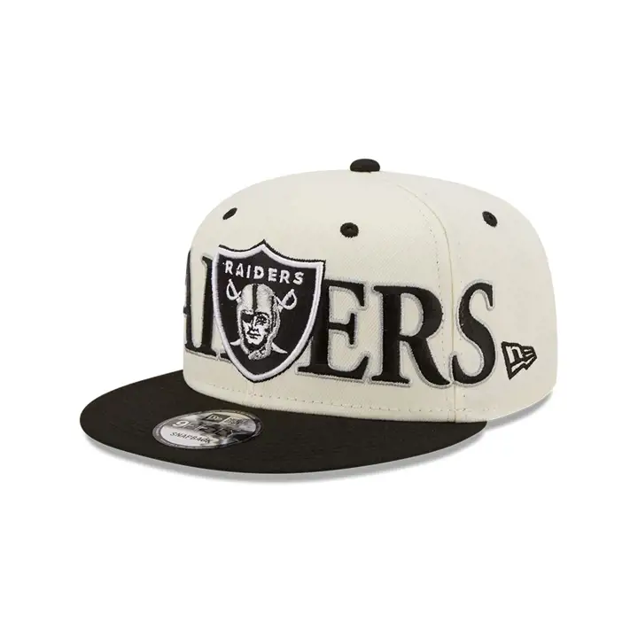Las Vegas Raiders NFL 2T Chrome Classic 9FIFTY IVO/BLK