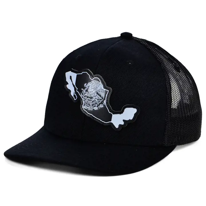 Mexique BBW Cuir État Remplir Camionneur Incurvé NOIR/NOIR/NOIR