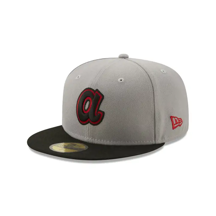BRAVES MLB COLOR UV 59FIFTY GBRED GRY/BLK/RED
