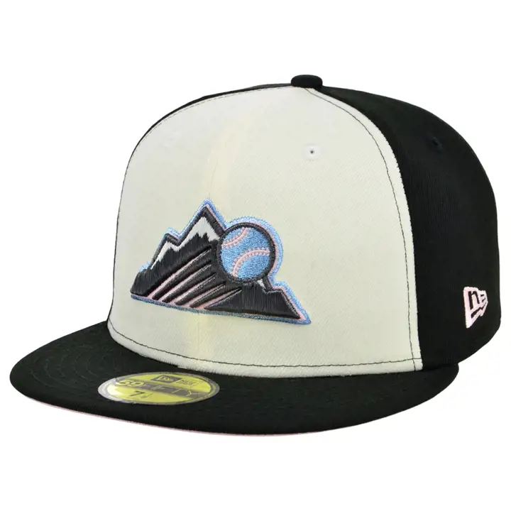 COLORADO ROCKIES MLB COLOR UV 59FIFTY CHROME/NOIR/ROSE arg/n