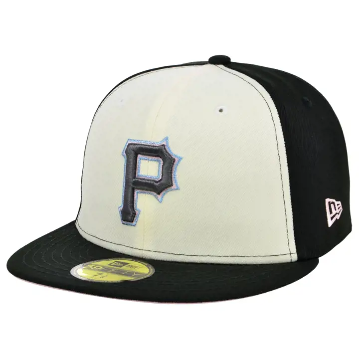 CASQUETTE 59FIFTY MLB COLOR UV PITTSBURGH PIRATES CHROME/NOIR/ROSE argent