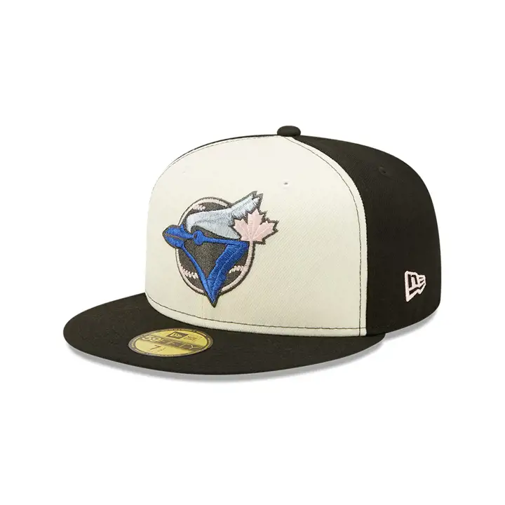 TORONTO BLUE JAYS MLB COULEUR UV 59FIFTY CHROME/NOIR/ROSE argent/