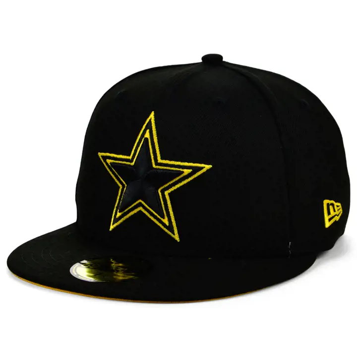 Casquette 59FIFTY NFL Dallas Cowboys Color UV noir/or
