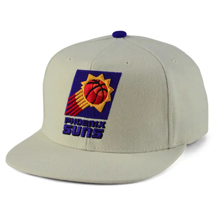 PHOENIX SUNS HWC CASQUETTE SNAPBACK BLANC CASSÉ TAN/violet