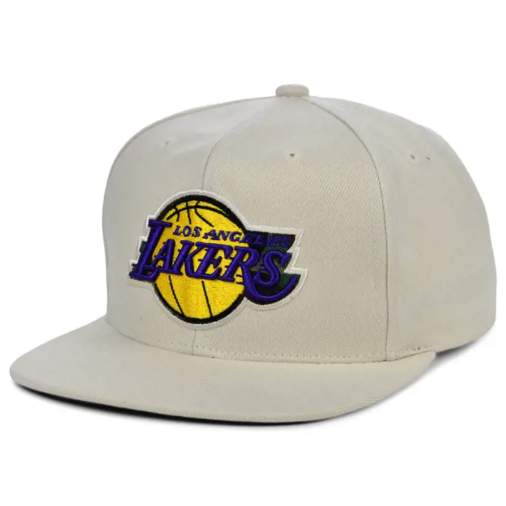 Casquette snapback LOS ANGELES LAKERS NBA OFF WHITE TAN/woodland