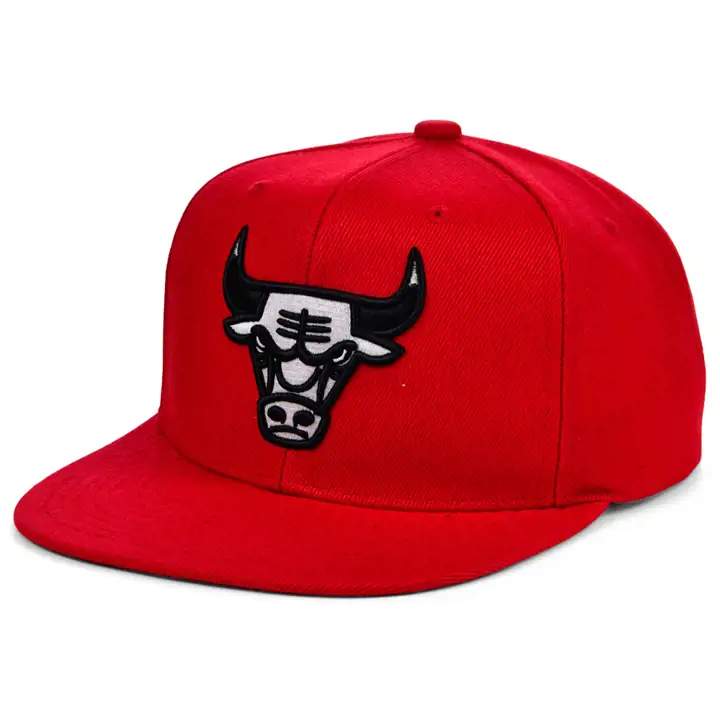 CASQUETTE À VISIÈRE PLATE ROUGE CHICAGO BULLS NBA BRED