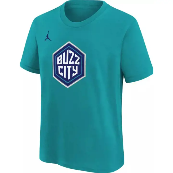 T-shirt Charlotte Hornets NBA Jeunesse Logo ES 21 Bleu