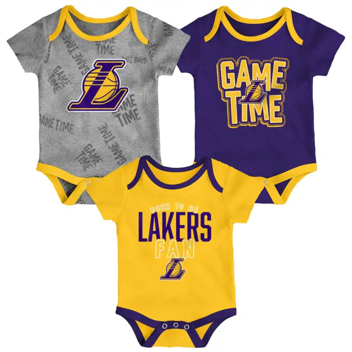 Ensemble 3 pièces Los Angeles Lakers NBA GameTime Creeper 21 pur