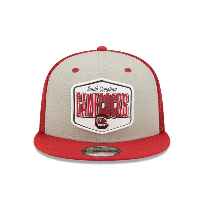 South Carolina Gamecocks NCAA Écusson en maille gris/rouge/gris à bouton-pression