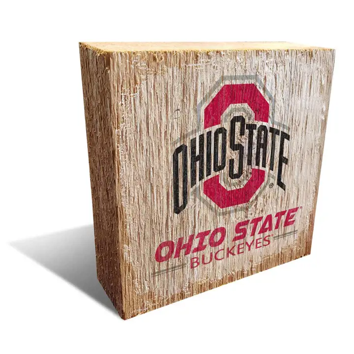 Logo de l'équipe des Ohio State Buckeyes, bloc 6x6 ast