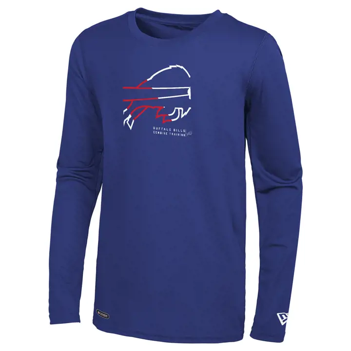T-shirt Buffalo Bills NFL Combine Sections LS 21 BLEU