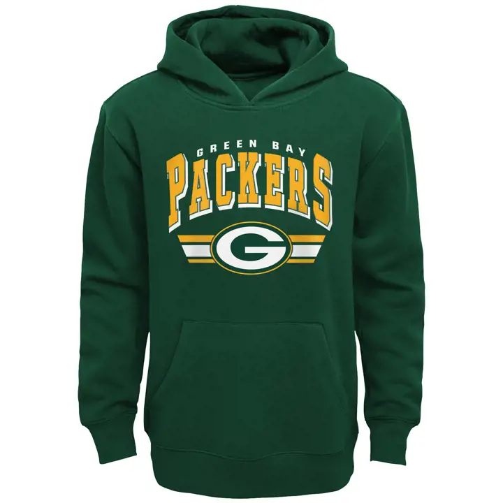 Sweat à capuche polaire NFL Green Bay Packers pour jeune enfant 21 vert