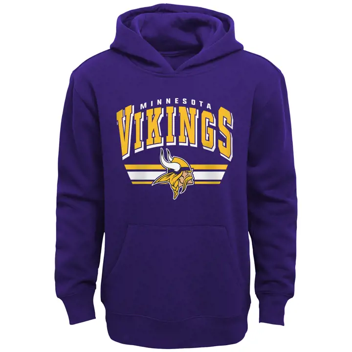 Sweat à capuche polaire NFL Enfant Minnesota Vikings 21 violet