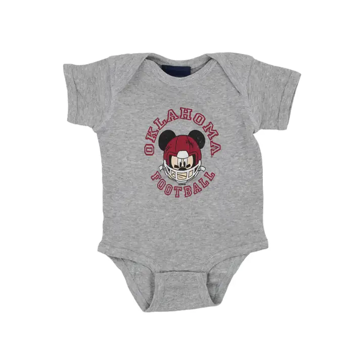 Grenouillère Casque Mickey des Sooners de l'Oklahoma NCAA, bébé, LGRY