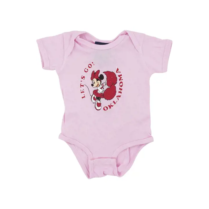 Grenouillère Minnie NCAA pour bébé fille Oklahoma Sooners, rose