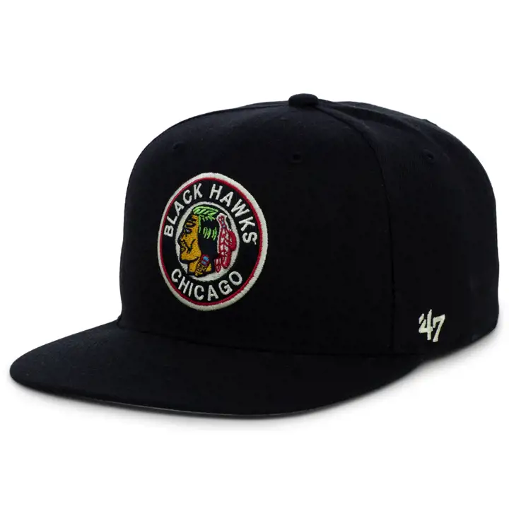 Casquette Chicago Blackhawks NHL Vintage No Shot Snapback noir