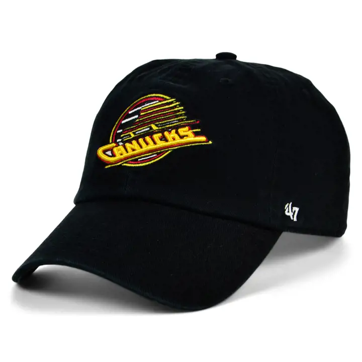 CANUCKS LNH Casquette de baseball vintage noire