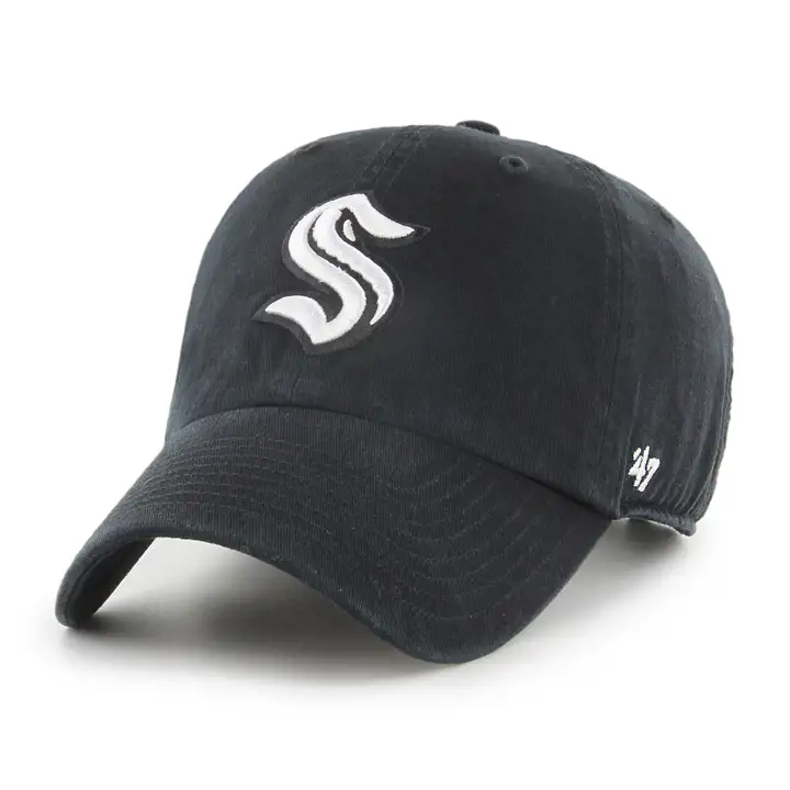 Seattle Kraken NHL BW Clean Up blk