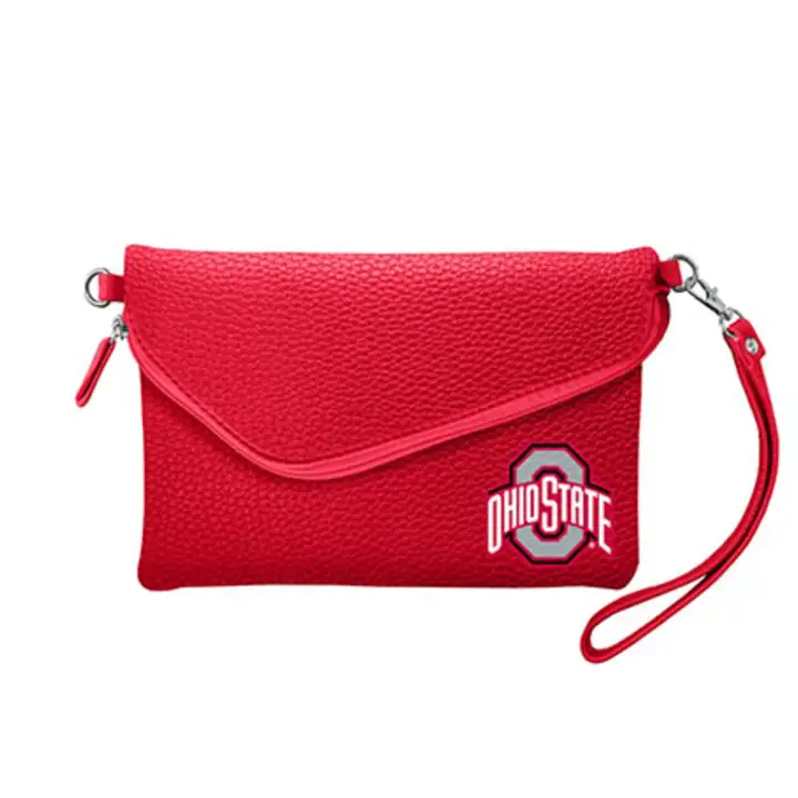 Bandoulière repliable Ohio State Buckeyes en cuir grainé