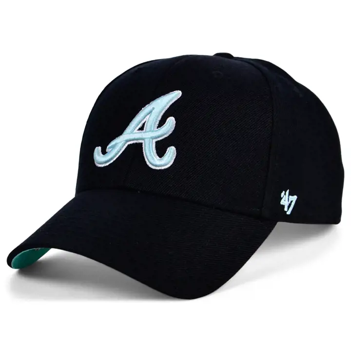 Casquette MVP 47 MLB ASG Atlanta Braves Écusson Latéral NOIR/BLEU