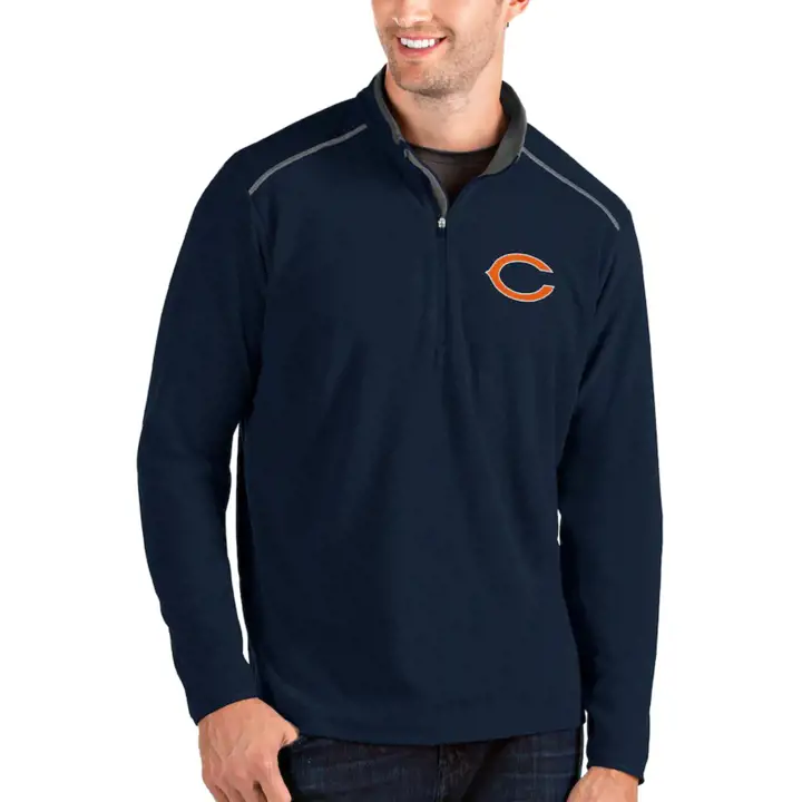 Chicago Bears NFL Glacier Quarter Zip 21 Marine