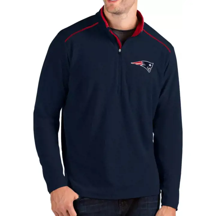 New England Patriots NFL Glacier Quarter Zip 21 Marine