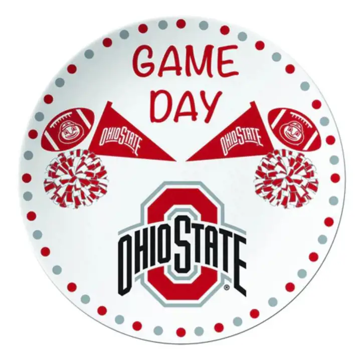 Assiette de jour de match des Buckeyes de l'Ohio State