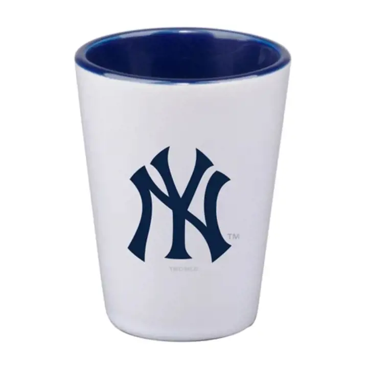 Verre à shot New York Yankees 2 oz avec intérieur coloré