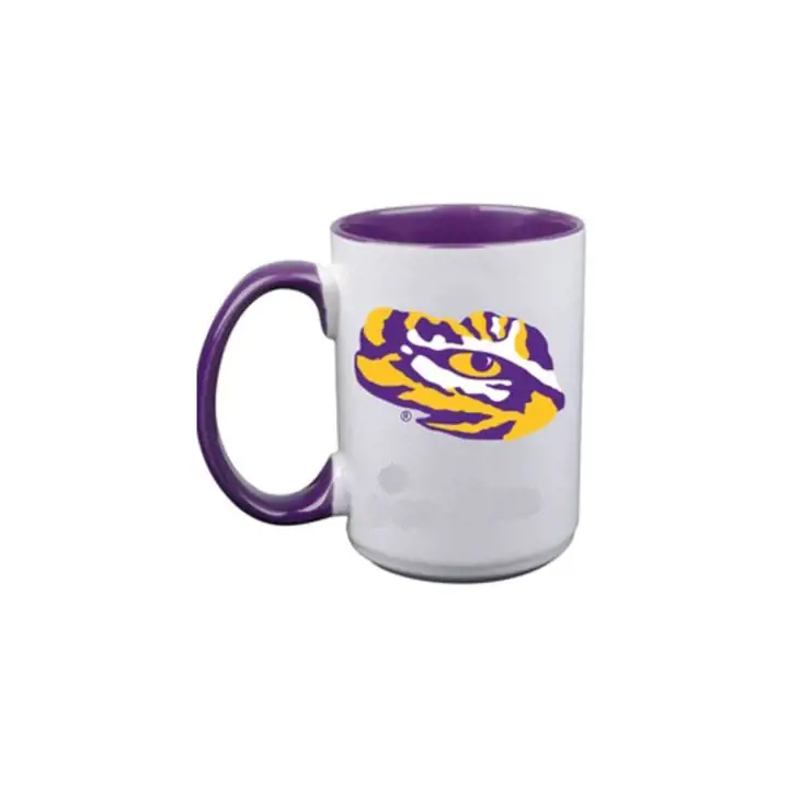 Tasse intérieure couleur L.S.U. 12oz ast