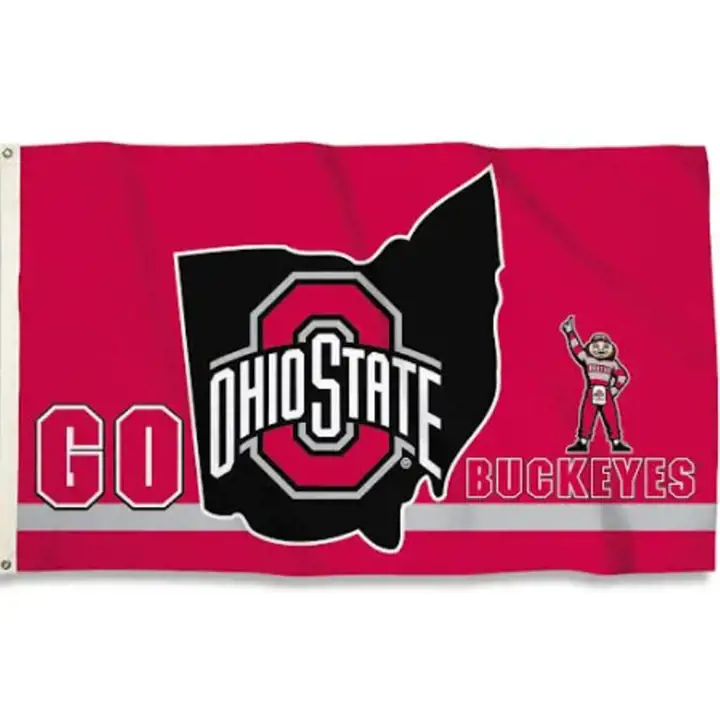 Drapeau Ohio State Buckeyes 3x5
