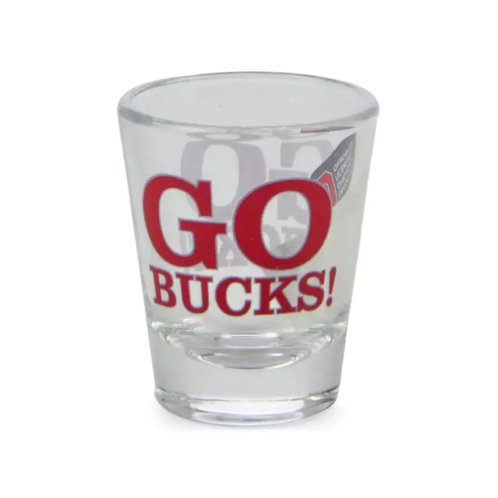 Verre à shot de 2 oz avec slogan Ohio State Buckeyes