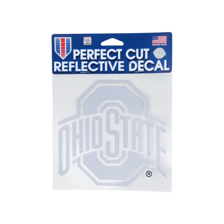 Autocollant réfléchissant découpé parfait 6x6 des Ohio State Buckeyes
