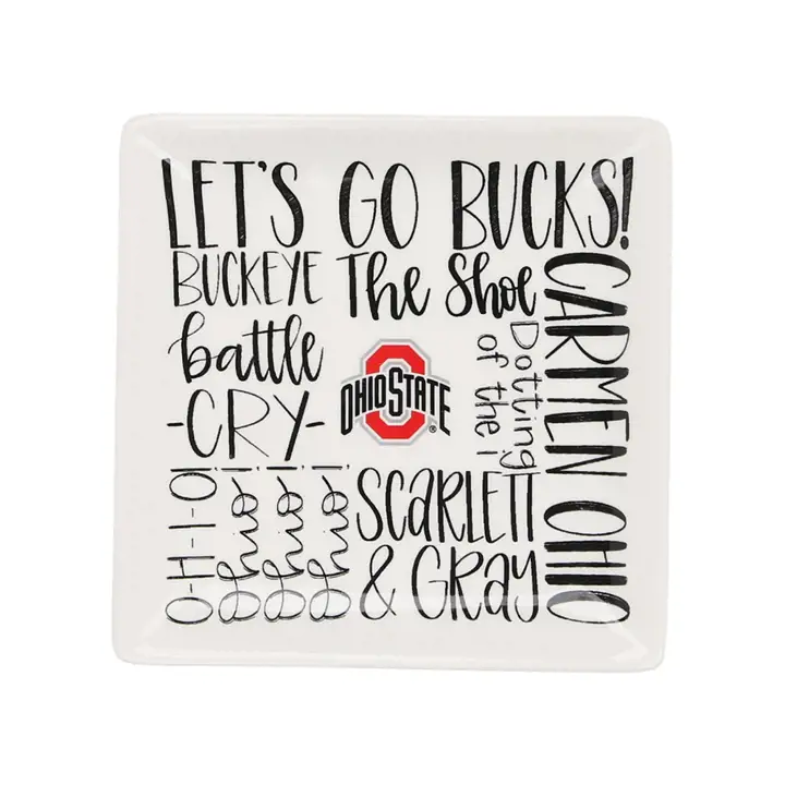 Plateau à bibelots pour les fans des Buckeyes d'Ohio State