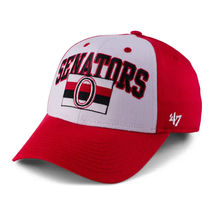 Casquette MVP rouge des Sénateurs d'Ottawa, style rétro, de marque NHL