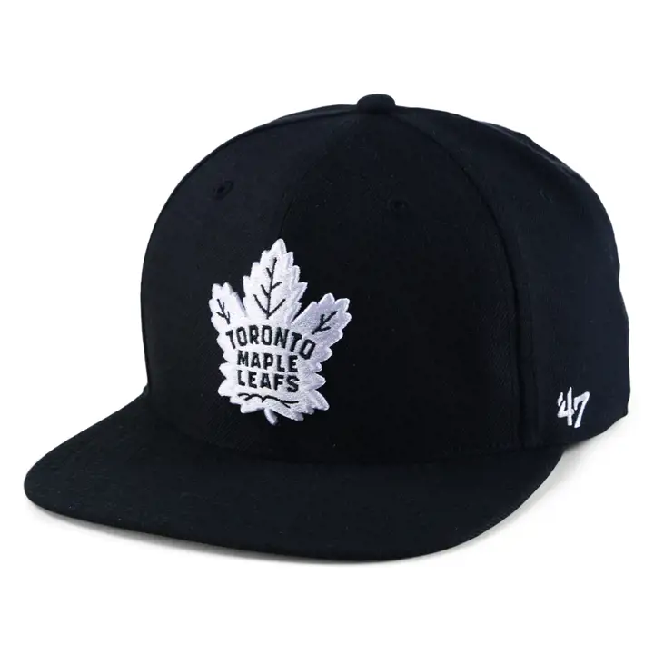 Casquette snapback noire sans visière Toronto Maple Leafs NHL