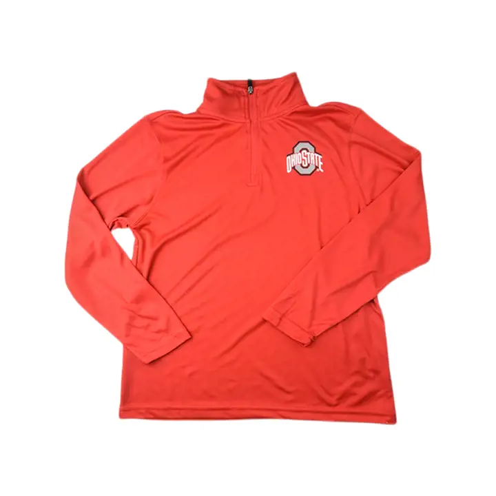 Ohio St B NCAA Jeune Turbine 1/4 Zip rouge