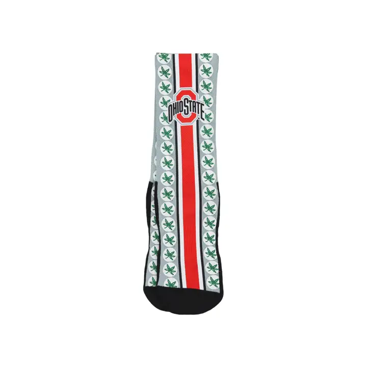 Chaussettes d'équipage Ohio State Buckeyes Helmet Series