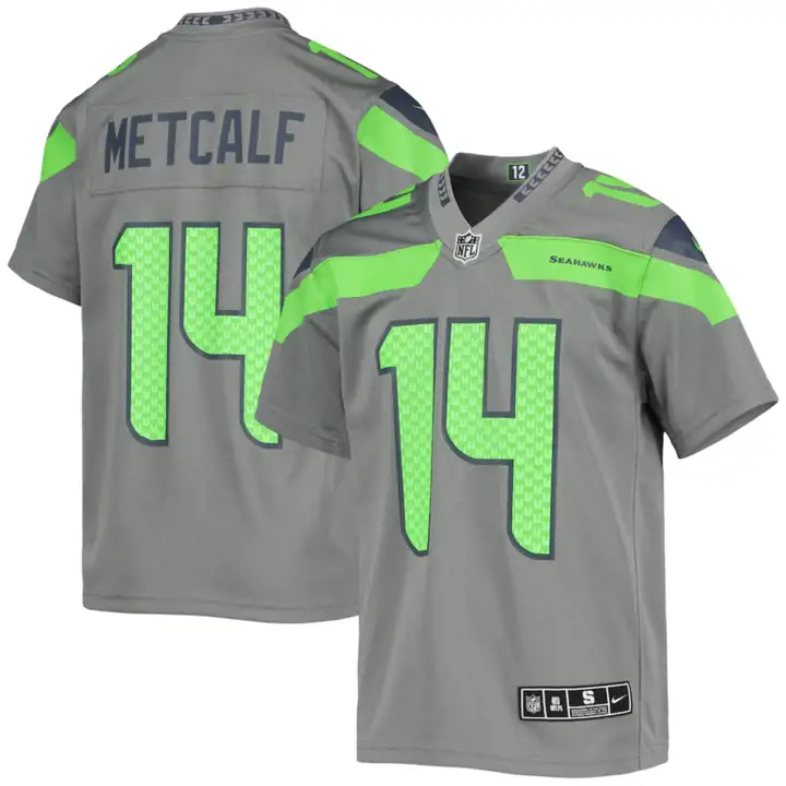 SEAHAWKS NFL Maillot de match inversé junior D.K. Metcalf GL