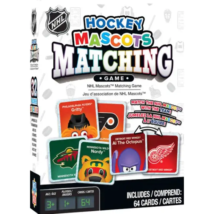 Jeu d'association des mascottes de la LNH