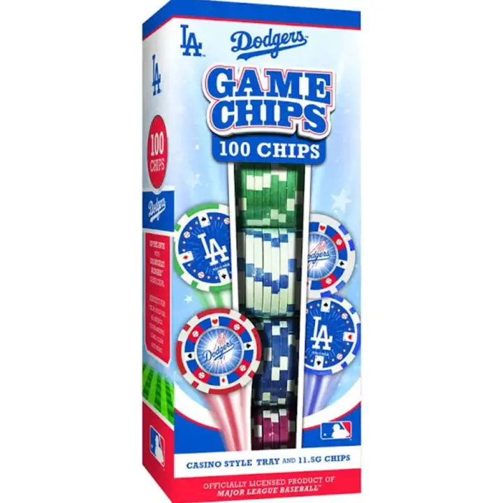 Lot de 100 jetons de poker Los Angeles Dodgers