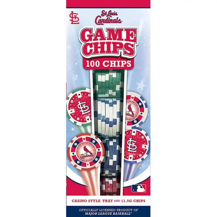 Jetons de poker St. Louis Cardinals 100 pièces ast