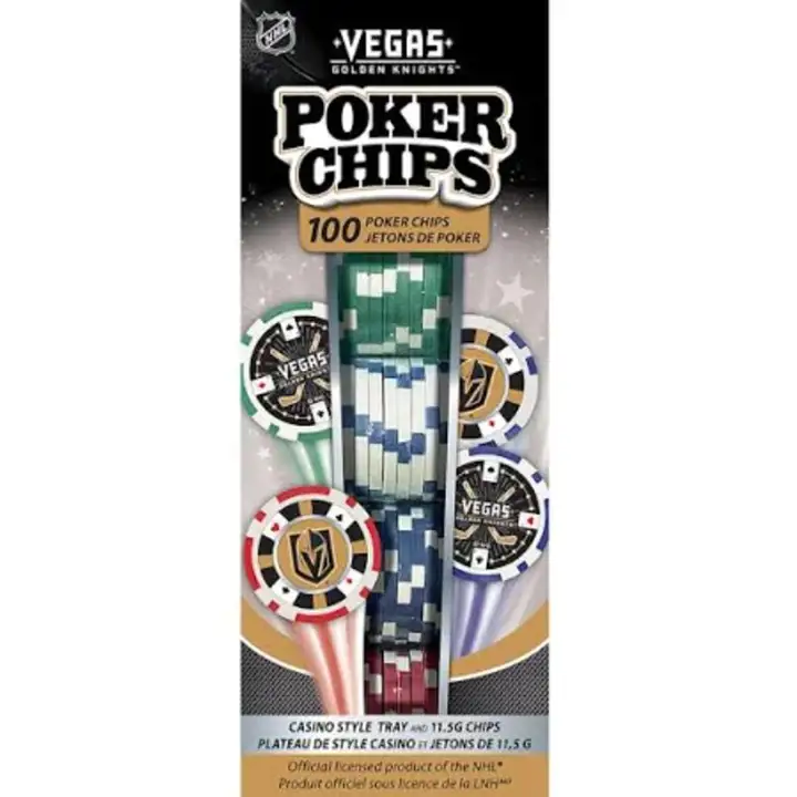 Puces de poker Vegas Golden Knights 100 pièces ast