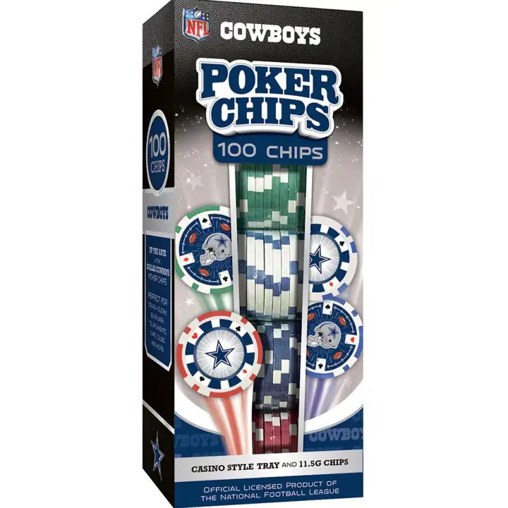 Dallas Cowboys Jetons de poker 100 pièces ast