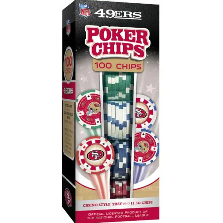 Jetons de poker San Francisco 49ers de 100 pièces