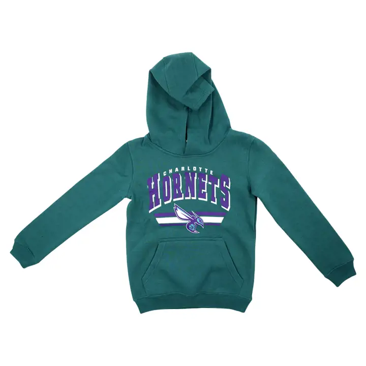 Sweat à capuche en molleton BF Charlotte Hornets NBA pour jeune 21, bleu