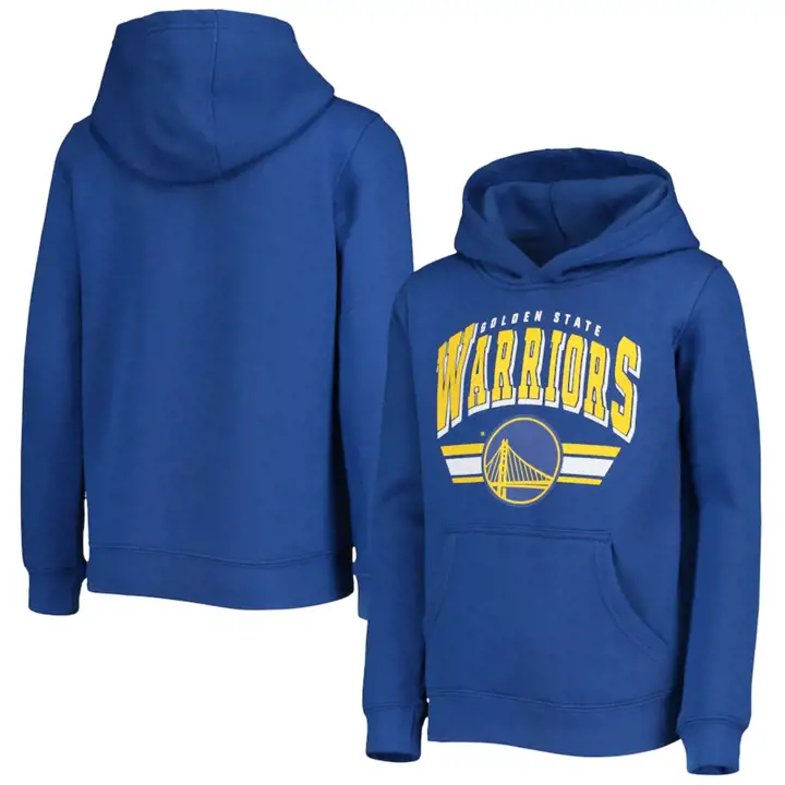 Sweat à capuche en molleton BF Golden State Warriors NBA pour jeune 21 bleu