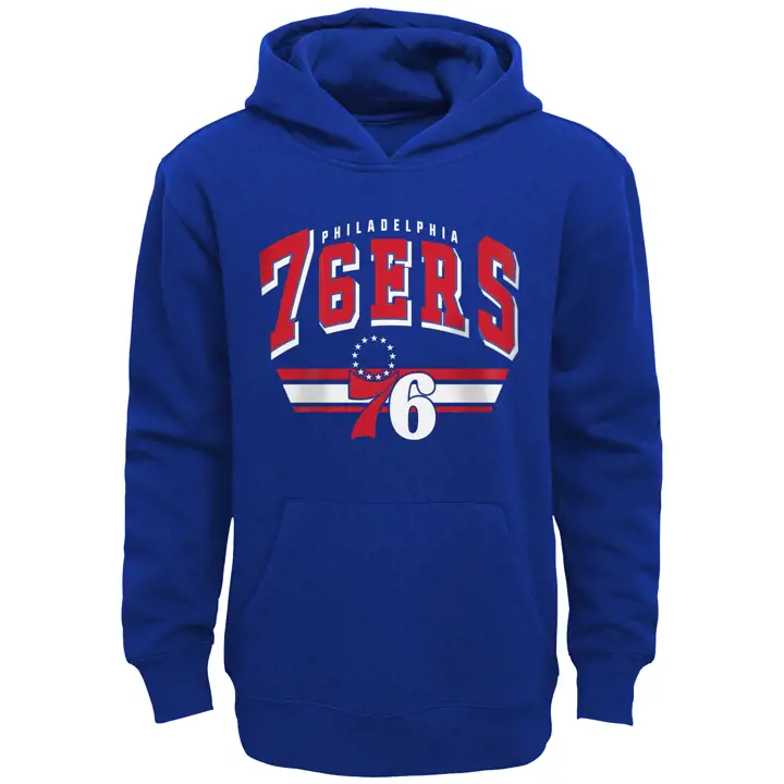 Sweat à capuche en molleton NBA BF Philadelphia 76ers Enfant 21 Bleu