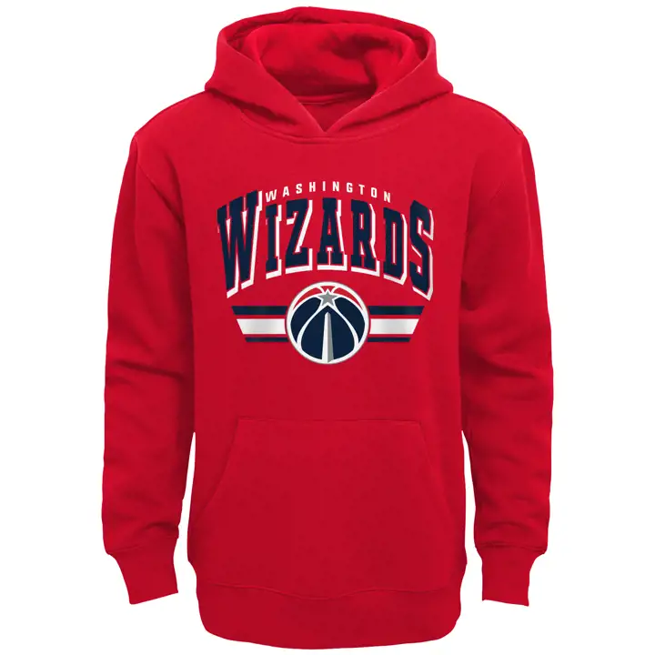 Sweat à capuche en polaire Washington Wizards NBA pour jeunes BF 21 bleu
