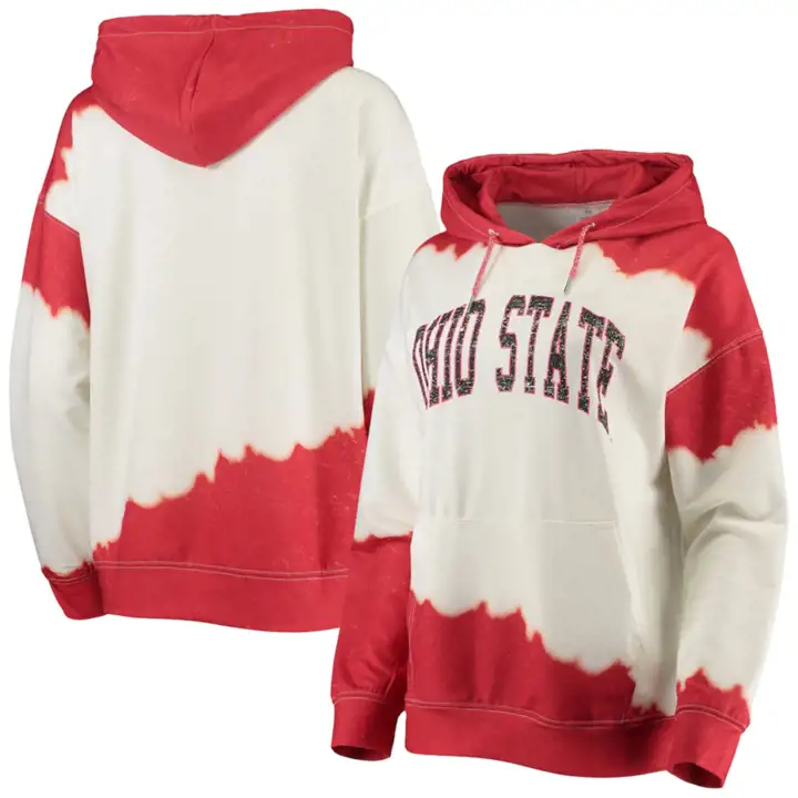 Ohio State Buckeyes Sweat-shirt à Capuche Dip Dye NCAA pour Femme 2